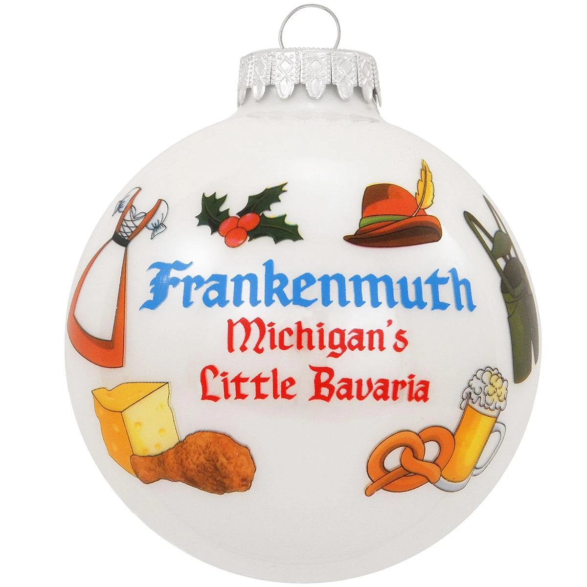 Frankenmuth Icons Glass Ornament 1 Frankenmuth Icons Glass Ornament