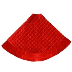 72 Inch Red Quilted Tree Skirt