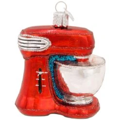Red Mixer Glass Ornament