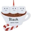 Personalized Hot Cocoa Family Of 3 Ornament