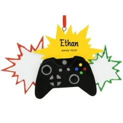 Personalized Video Gamer Ornament