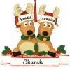 Personalized Reindeer Family Of 2 Ornament