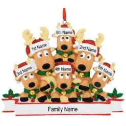Personalized Reindeer Family Of 6 Ornament -Christmas Decoration Store 1200296 web 3