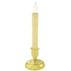 Cape Cod 9 Inch Battery Operated Candle With Brass Holder