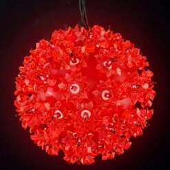 6 Inch Red Sphere With 50 Red Lights