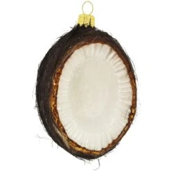 3.25 Inch Coconut Glass Ornament