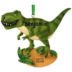 Personalized T-Rex Resin Ornament