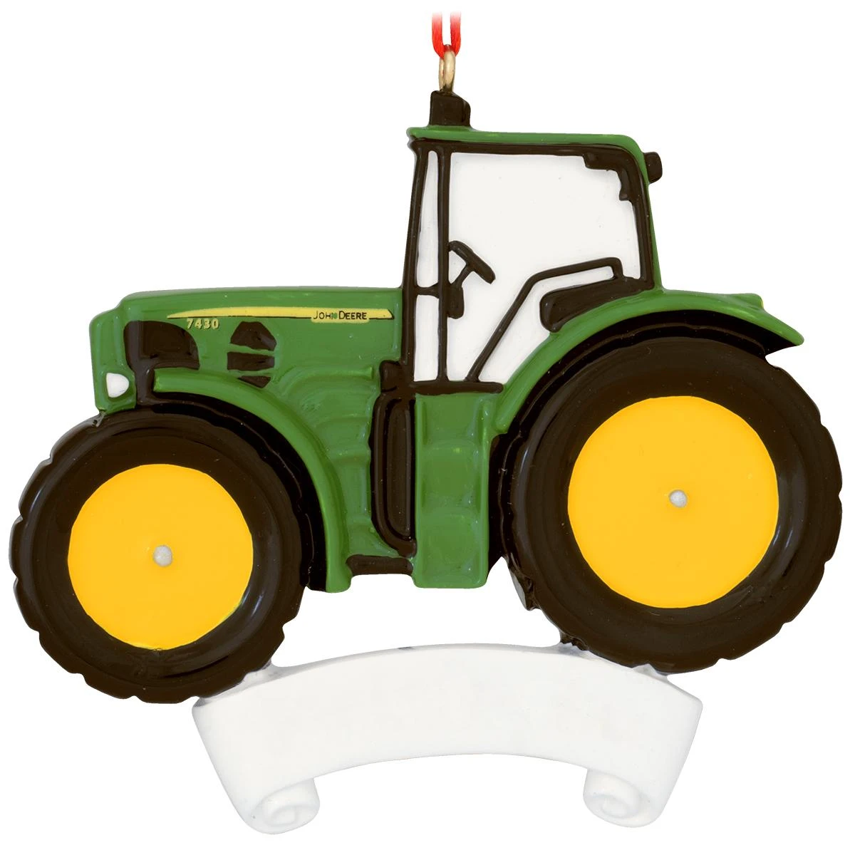 Personalized John Deere Tractor Resin Ornament 2 Personalized John Deere Tractor Resin Ornament - Image 2