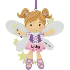 Personalized Fairy With Pink Dress Ornament