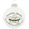 Twinkle Star Heart Gifts Glass Ornament
