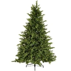 Christmas Decoration Store 38 6.5 Ft. Vienna Artificial Tree With 600 Warm White LED Lights