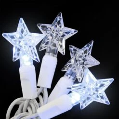 Star 35 Twinkle Pure White LED Lights