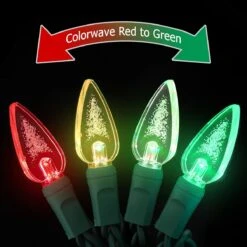 Red/Green Color Wave 35 LED SC6 Light Set