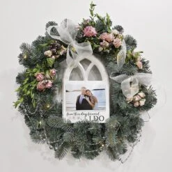 24" Blue Douglas Fir Artificial Wreath -Christmas Decoration Store 1209468 web 3