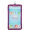 Personalized Smart Phone Purple Glass Ornament