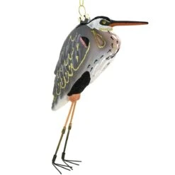 Great Blue Heron Glass Ornament