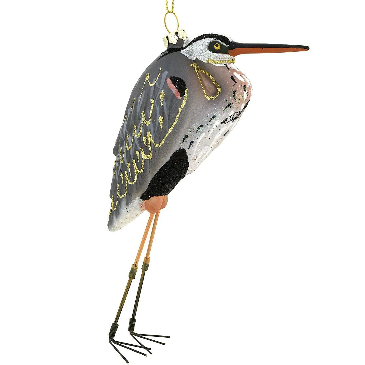 Great Blue Heron Glass Ornament 1 Great Blue Heron Glass Ornament