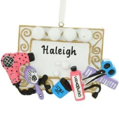 Personalized Hairstylist Mirror Resin Ornament