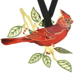 Cardinal In Nature Metal Ornament