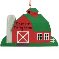 Personalized Barn Resin Ornament