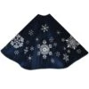 48 Inch Navy Blue Micro Velvet Tree Skirt