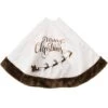 48 Inch Santa Sleigh White Tree Skirt