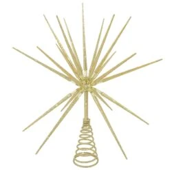 15 Inch Gold Star Burst Tree Topper