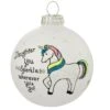 Daughter You Sparkle Wherever You Go Heart Gifts Glass Ornament