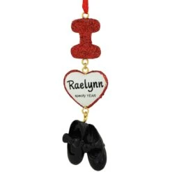 Personalized I Love Tap Resin Ornament