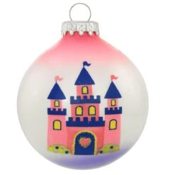 Personalized Princess Castle Glass Ornament 5 Personalized Princess Castle Glass Ornament -Christmas Decoration Store 1219403 web 3