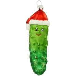 Cucumber Glass Ornament