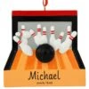 Personalized Bowling Lane Resin Ornament
