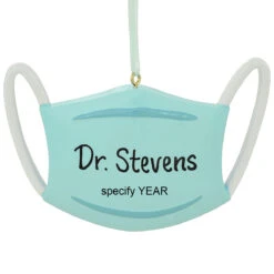 Personalized Mask Resin Ornament