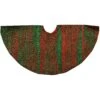 24 Inch Iridescent Red And Green Crinkle Mini Tree Skirt