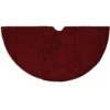 48 Inch Reversible Burgundy Quilted Tree Skirt