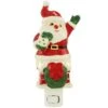 Santa In Chimney Ceramic Night Light