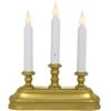 Candelabra 3 Tiered With Gold Stand LED Battery Operated