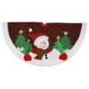 48 Inch Snowman Plaid Tree Skirt