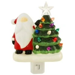 Gnome With Ceramic Tree Night Light