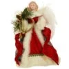 Angel With Plaid Cloak Tree Topper 12 Inch
