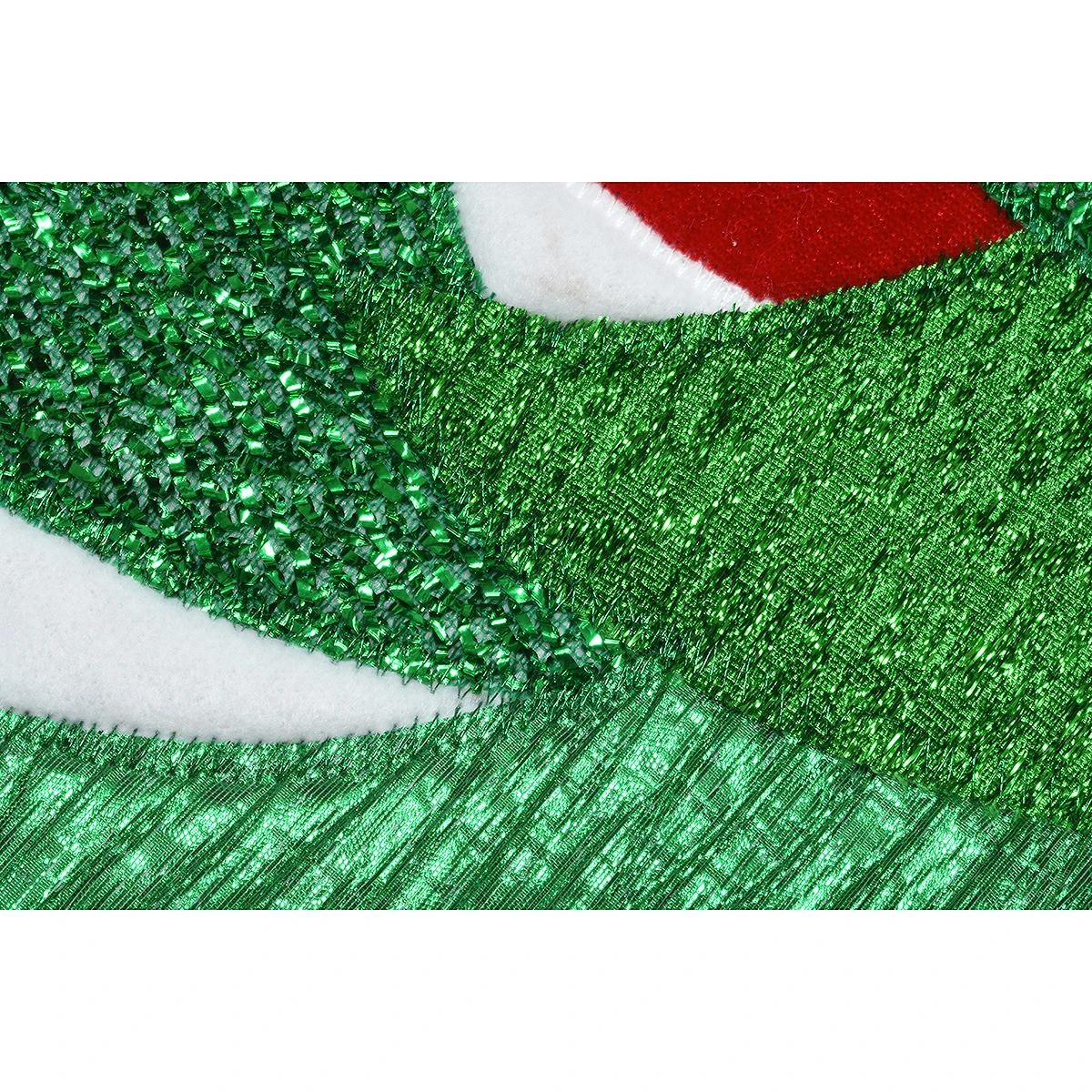 48 Inch Red Velvet Tree Skirt With Pine Trees 2 48 Inch Red Velvet Tree Skirt With Pine Trees - Image 2