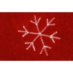 48 Inch Red Velvet Tree Skirt With Pine Trees 5 48 Inch Red Velvet Tree Skirt With Pine Trees -Christmas Decoration Store 1231318 web 3