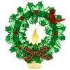 Wreath With Cardinal Nighlight