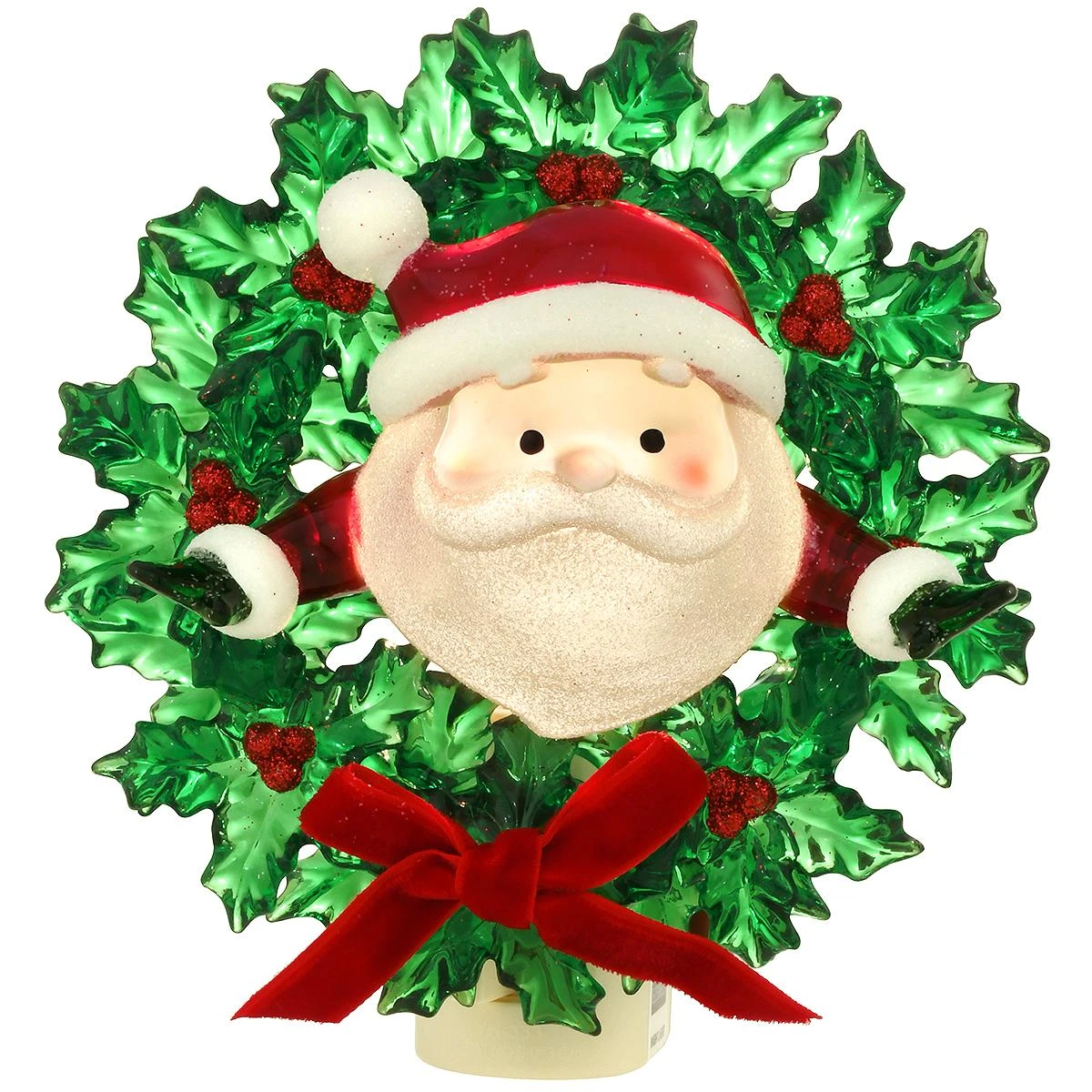 Santa In Wreath Nightlight 1 Santa In Wreath Nightlight