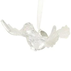 Dove Acrylic Ornament With Sentiment Charm And Card