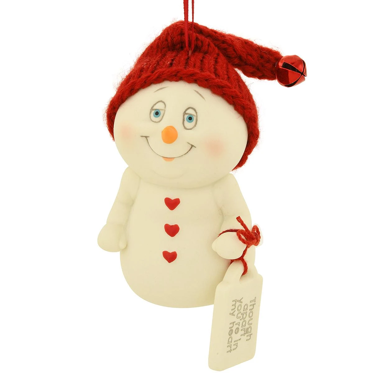 Though Apart You're In My Heart Snowpinion Ornament 1 Though Apart You're In My Heart Snowpinion Ornament