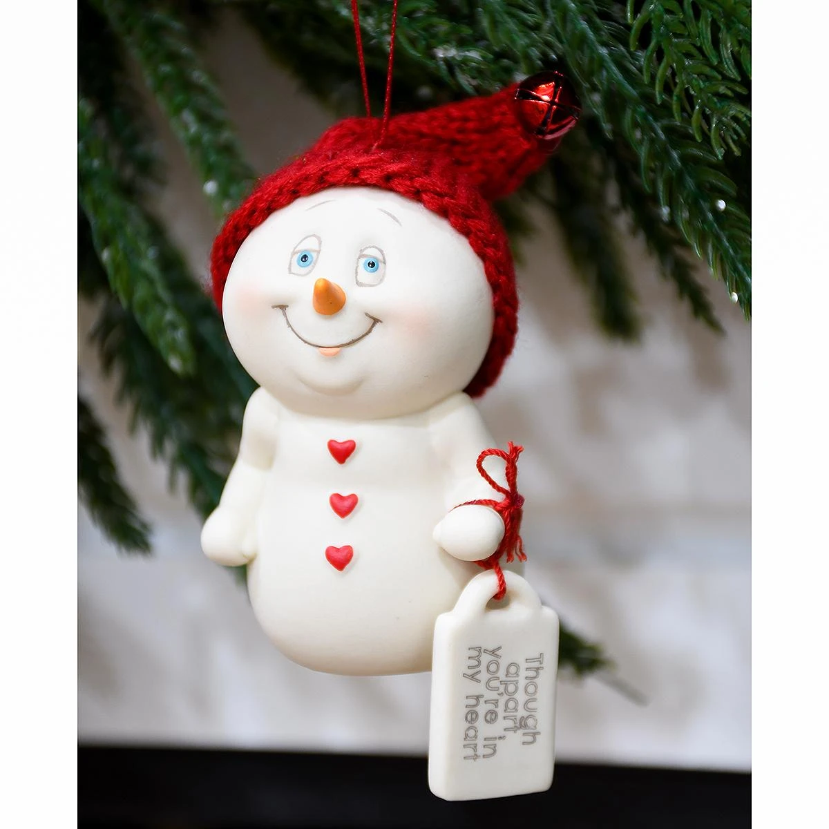 Though Apart You're In My Heart Snowpinion Ornament 2 Though Apart You're In My Heart Snowpinion Ornament - Image 2