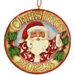 Jolly Santa Christmas 2023 Dated Jim Shore Ornament