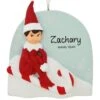Personalized Elf On Shelf Resin Ornament