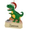 Personalized T-Rex In Santa Hat